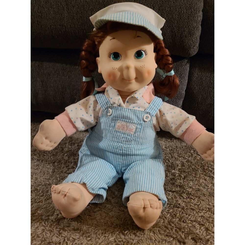 Vintage 1980's Playskool My buddy Kid Sister Doll Red Hair Green Eyes Freckles